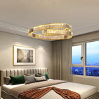 Modern Luxury LED Crystal Pendant Chandelier for Living and Dining Room