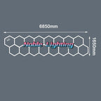 Hexagon LED Garage Ceiling Light for Auto Body Repair Workshop