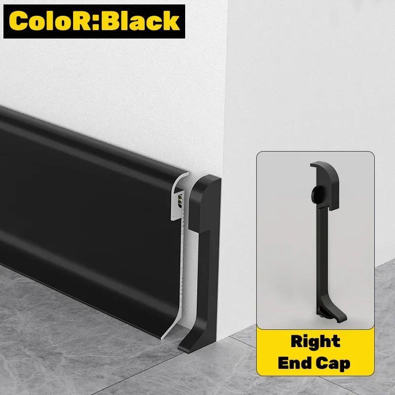 LED Skirting Line Aluminum Profile for Stylish Backlighting, Stair Lighting & Wall Trim