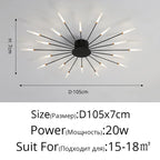 Nordic Gold LED Chandelier Ceiling Lights for Home Lighting