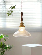 Brass Glass Retro Chandelier Art Deco LED Dining Room Light