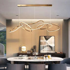 Luxury Steel Pendant Chandelier Dimmable LED Luminarias