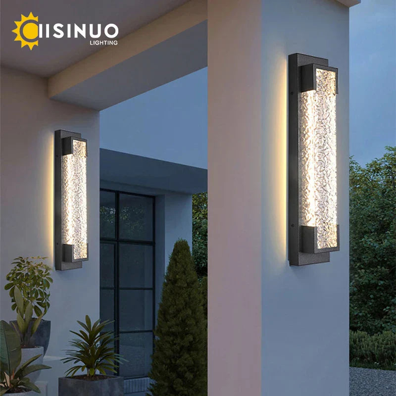 Dimmable LED Stainless Steel Outdoor Wall Sconce for Villa Garage Garden Courtyard