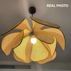 Flower Rattan Pendant Lights Chandelier - Nordic Style Home Decor Lamp