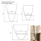 Nordic Restaurant Living Room LED Chandelier: Simple, Elegant Duplex Staircase Hall Design