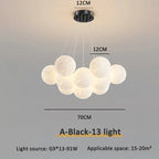 Bubble Ball LED Pendant Lights: Modern Chandelier for Living Dining Bedroom Office Decor
