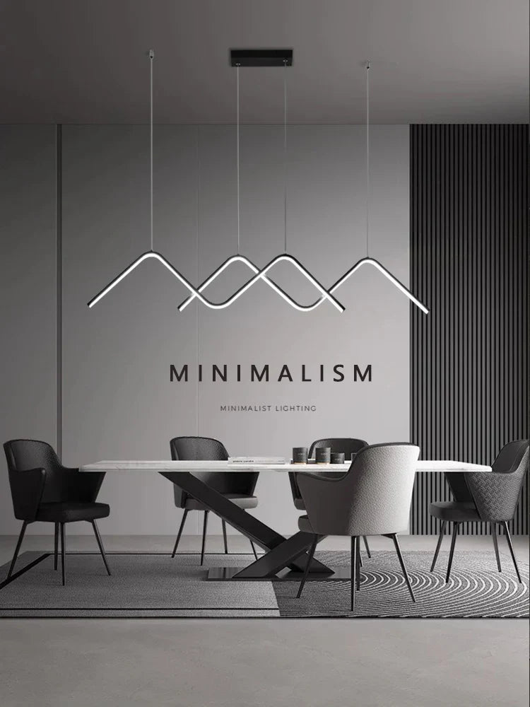 Geometric LED Pendant Lights Modern Minimalist Chandelier Lighting