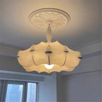 Viscontea Silk Pendant Light: Designer Italian Lamp for Living Room, Bedroom, Kitchen & Dining