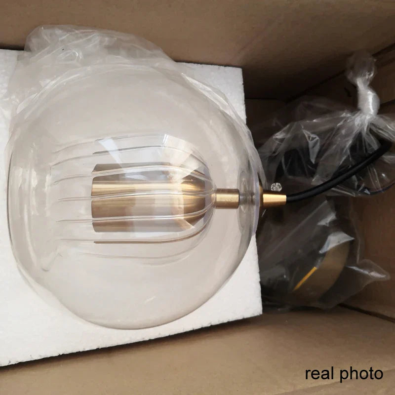 Nordic Glass LED Pendant Light for Modern Kitchen and Living Room