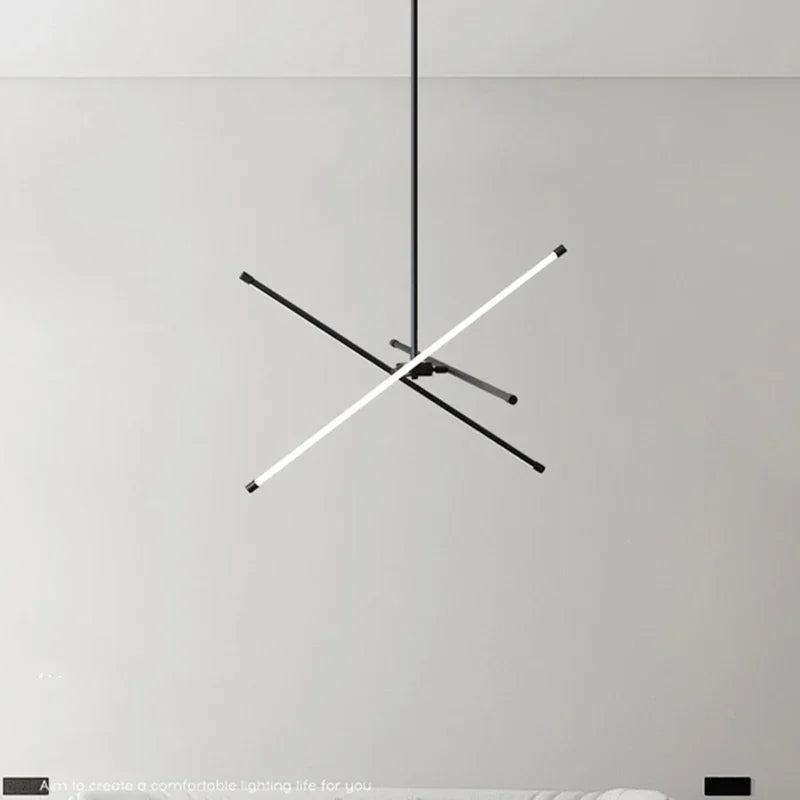 Modern Nordic Iron LED Chandelier for Living Room Bedroom - Minimalist Indoor Pendant Lighting