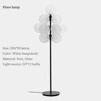 Grape Chandelier: Modern Glass Ball Pendant Lamp for Living Room and Bedroom