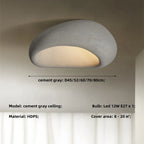 Khmara E27 Ceiling Light: Nordic Wabi Sabi Art for Home Living Room Décor
