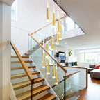 LED Ring Chandelier for Home Decor - Modern, Rotating, Indoor Lighting Solution