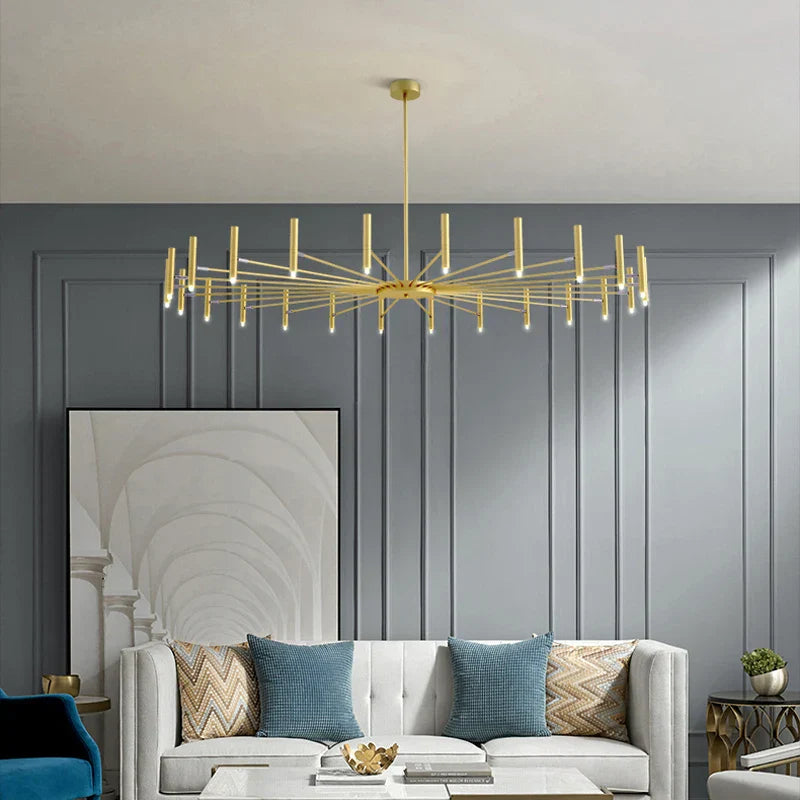 Black Sputnik Chandelier: Nordic Design, Adjustable Lighting for Home Décor