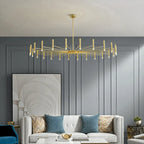 Black Sputnik Chandelier: Nordic Design, Adjustable Lighting for Home Décor