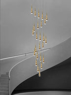 Crystal Pendant Chandelier for High Ceilings