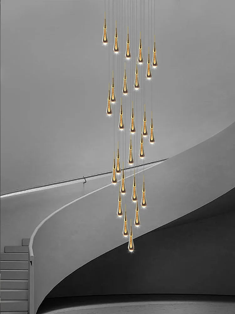 Crystal Pendant Chandelier for High Ceilings