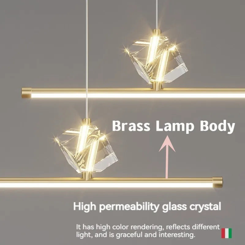 Copper LED Pendant Lights with Remote Control for Dining Room, Kitchen, and Bar