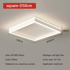 Modern Minimal LED Ceiling Light Acrylic Dimmable Round Lamp Fixtures