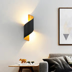 Modern Nordic Aluminum LED Wall Lamp for Living Room Bedroom Bedside Sconce