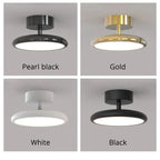 Modern Round Chrome LED Ceiling Light for Various Rooms