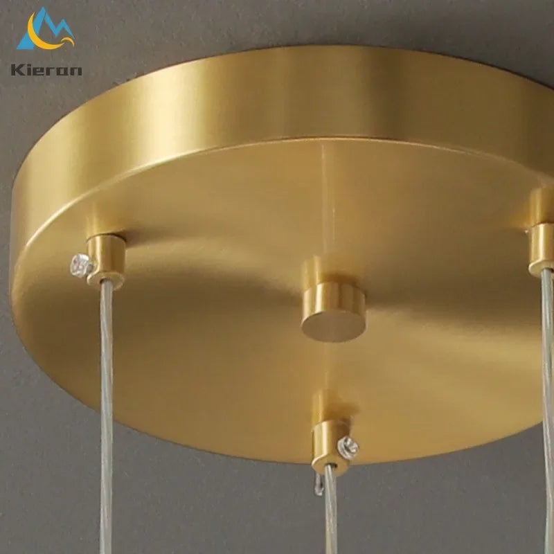 Butterfly LED Chandelier Copper Pendant Light for Bedroom Living Room Decoration