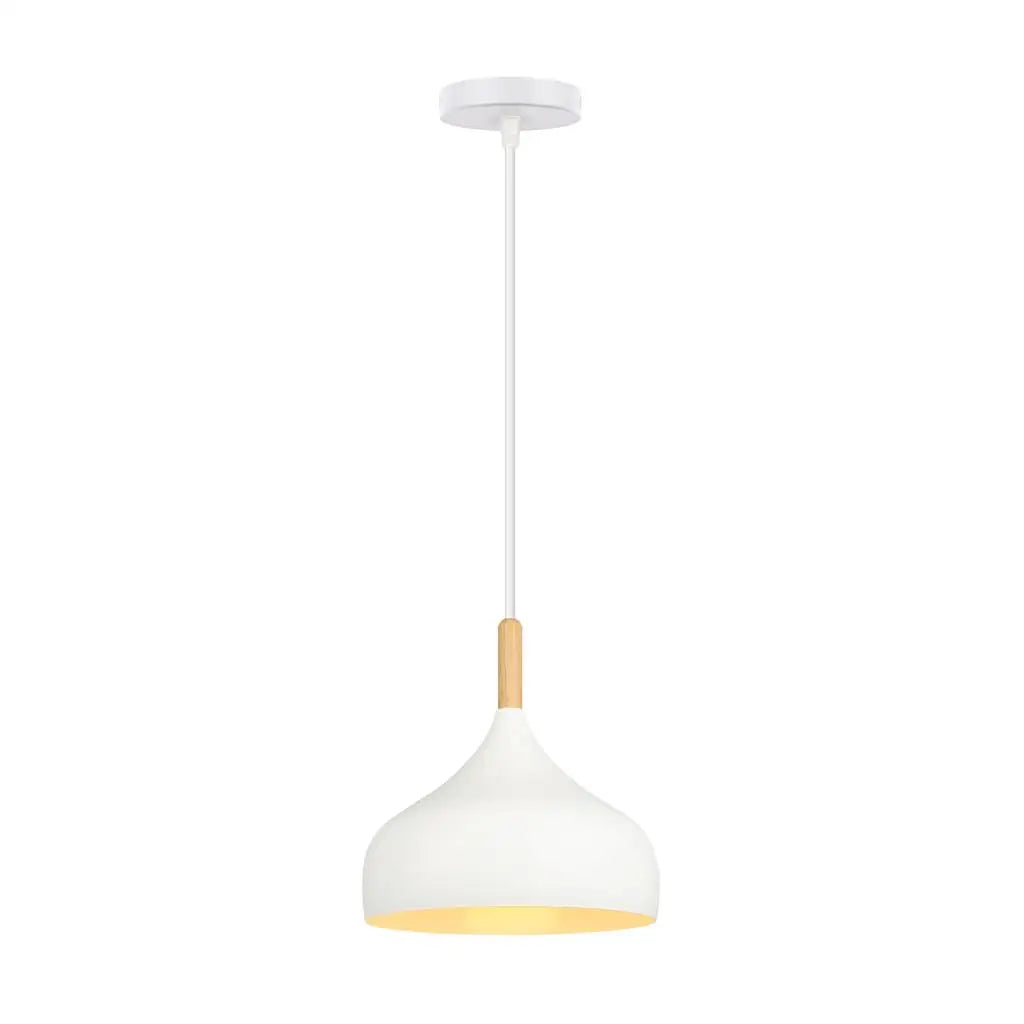 Wood Pendant Lamp: Nordic Macaron LED E27 Industrial Hanging Light for Home Decor