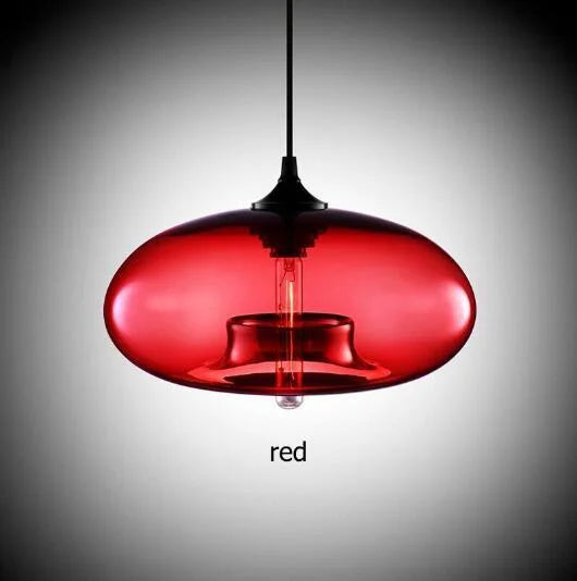 Glass Chandelier Pendant Lamps | Industrial Hanging Lighting Fixture for Kitchen, Restaurant