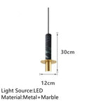 Marble Design LED Pendant Lamp for Bedroom, Dining Room, Aisle, Corridor, and Bar