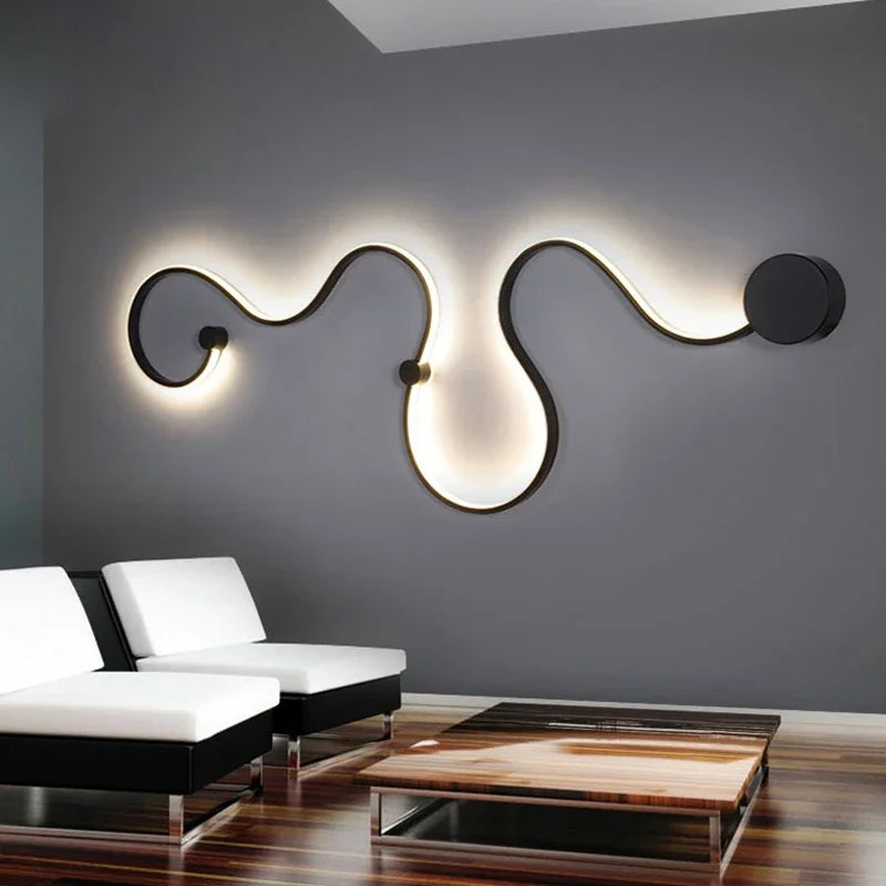 Modern LED Wall Sconce for Home - Remote Controlled Minimalist Lighting