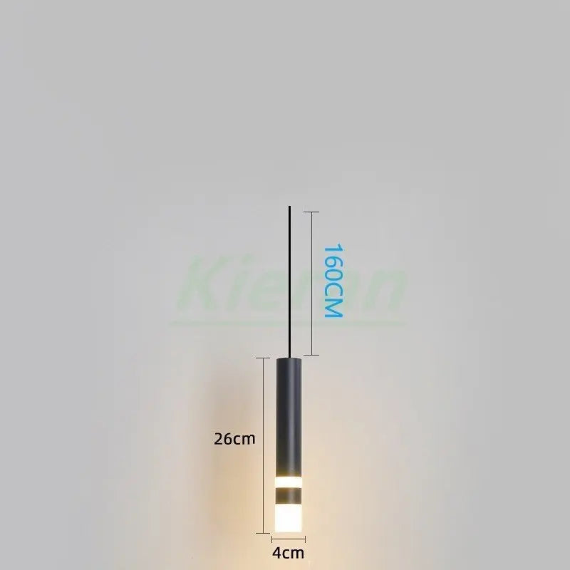 Modern Minimalist LED Cylinder Chandelier for Restaurant, Bar, Living Room, Bedroom