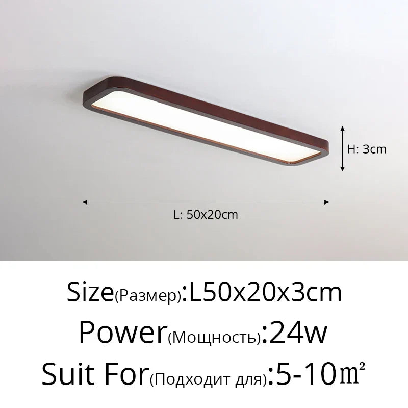 LED Ceiling Lights: Modern Nordic Kitchen Study Living Room Dimmable Remote Control