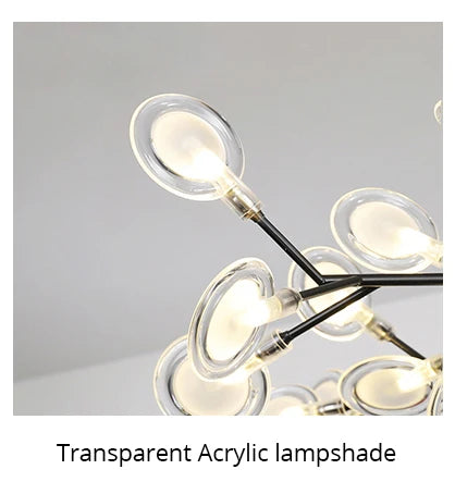 Modern Luxury Petal LED Pendant Light for Living Room, Bedroom, and Kitchen