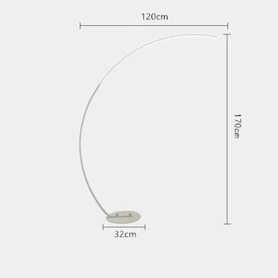 Arc Shape LED Floor Lamp with Remote Control for Modern Living Room Decor