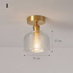 Glass Shade Pendant Ceiling Lamp for Kitchen Aisle Bedroom LED Lights Fixtures