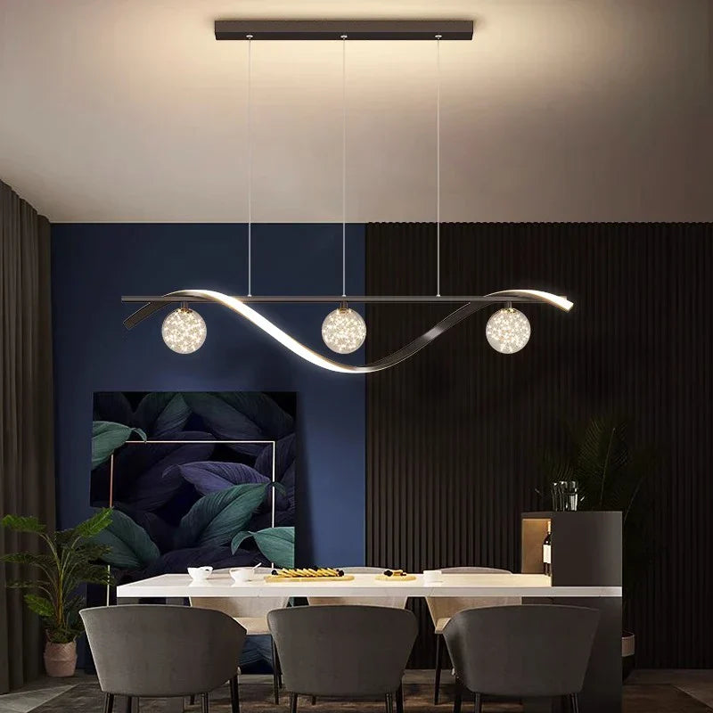 Modern LED Chandelier Pendant Lamp for Dining Room Interior Lighting