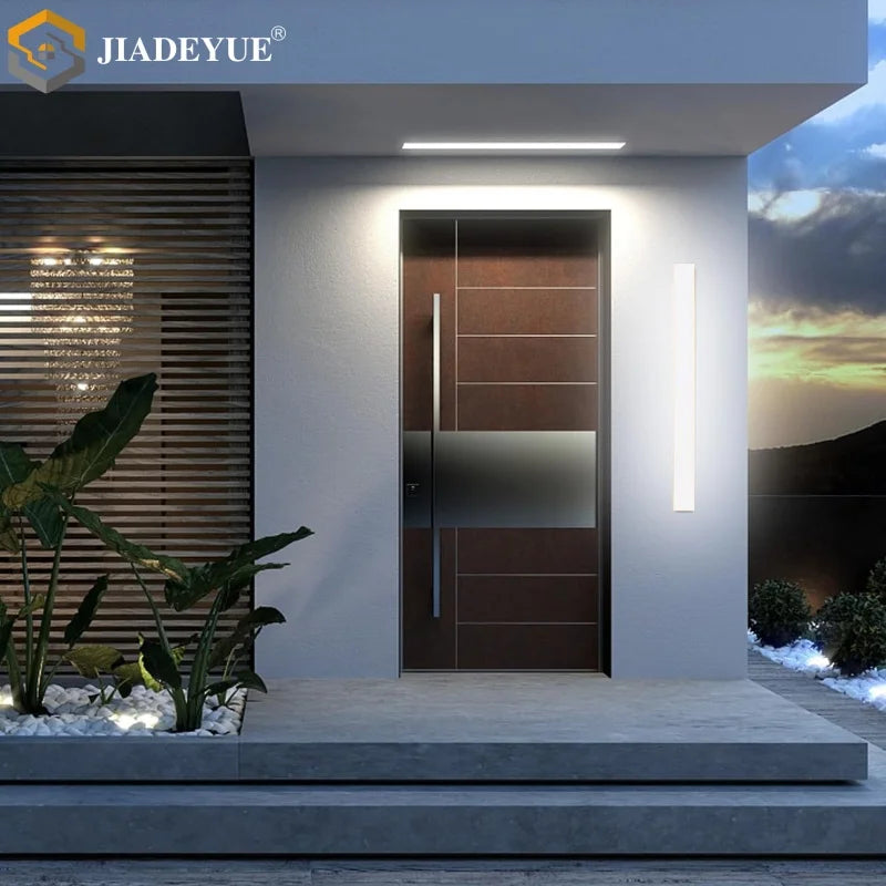 LED Waterproof Garden Wall Lamp, White Strip, Outdoor IP65 Lighting