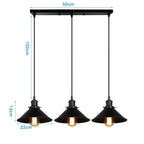 Retro Industrial Pendant Ceiling Lamp E27 LED Chandelier Loft Light for Home Living Room