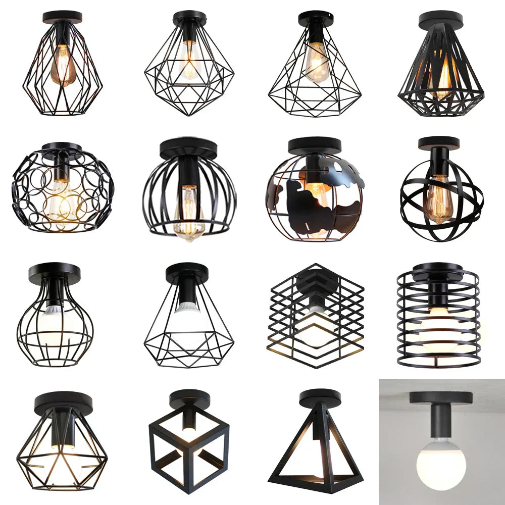Vintage Industrial Ceiling Light for Home Decor