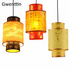 Sheepskin Pendant Lights: Retro Chinese Style Luminarias for Home Decor
