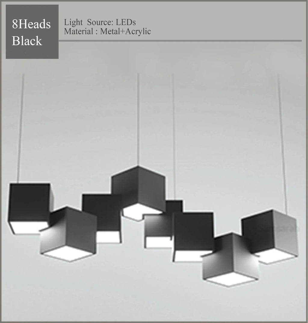 Magic Cube LED Pendant Light for Dining & Living Room by Samsarah Lighting