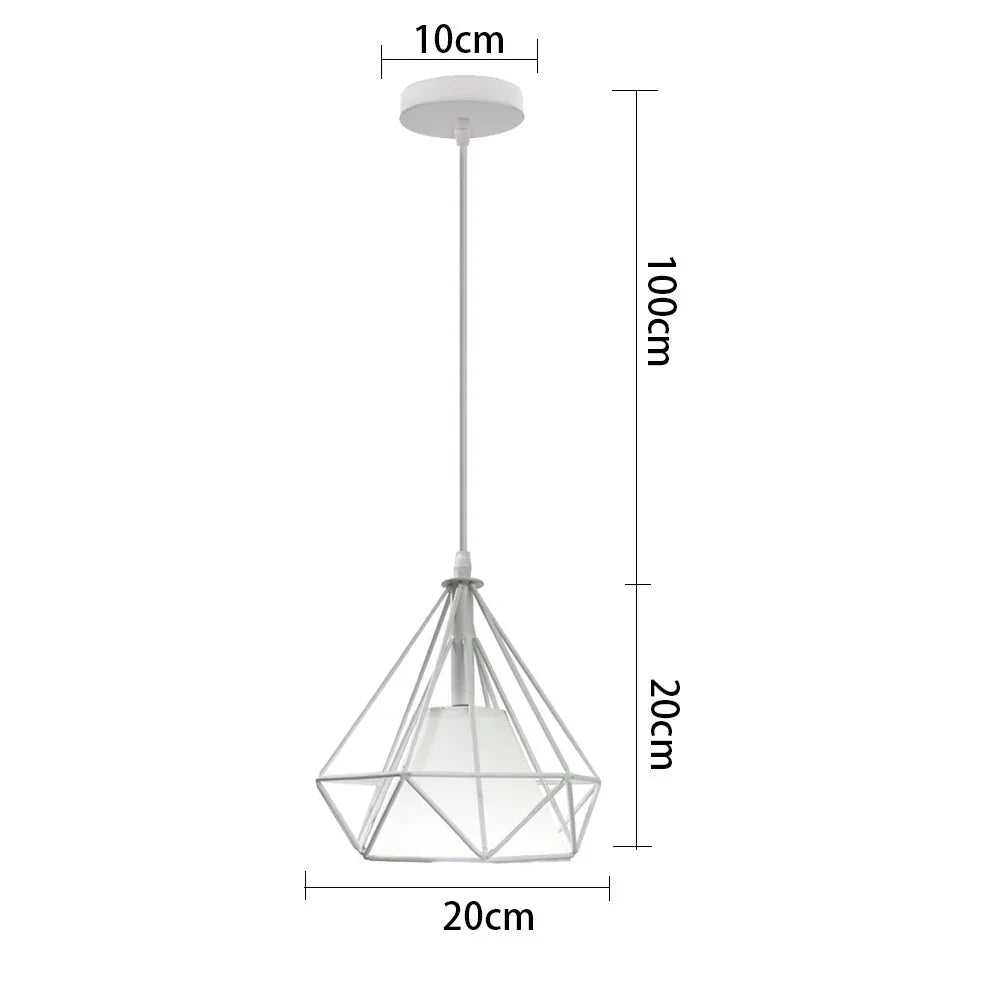 Retro Industrial Brass Pendant Chandelier for Living Room