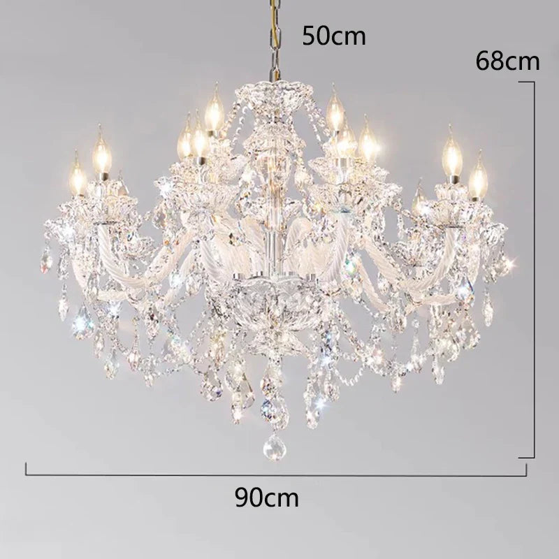 Crystal Chandelier: Modern Home Decoration Pendant Lights for Living & Dining Room