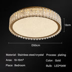 Crystal LED Ceiling Lights: Modern Home Lighting Fixture for Living, Dining, Kitchen, Bedroom