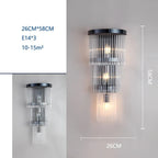 Crystal Wall Lamp: Modern Light Luxury for Living Room, Bedroom, and Corridor.