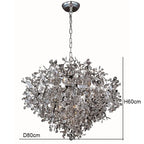 Nordic Chrome Crystal Pendant Lamp for Elegant Home Décor