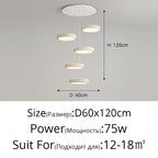 Circular Modern Chandelier Pendant Light Dimmable Indoor Lamp for Dining & Kitchen Island