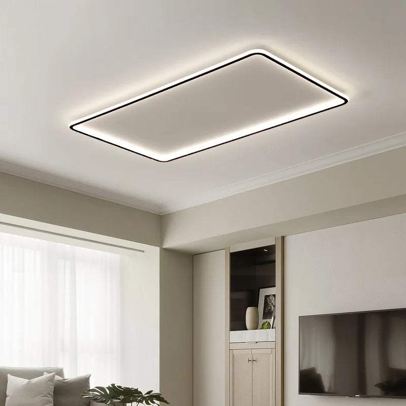 LED Ceiling Lamp Iron Dimmable Modern Living Room Light Fixture