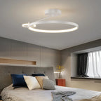 Circular LED Ceiling Lamp with Remote Control for Bedroom & Aisle Lighting