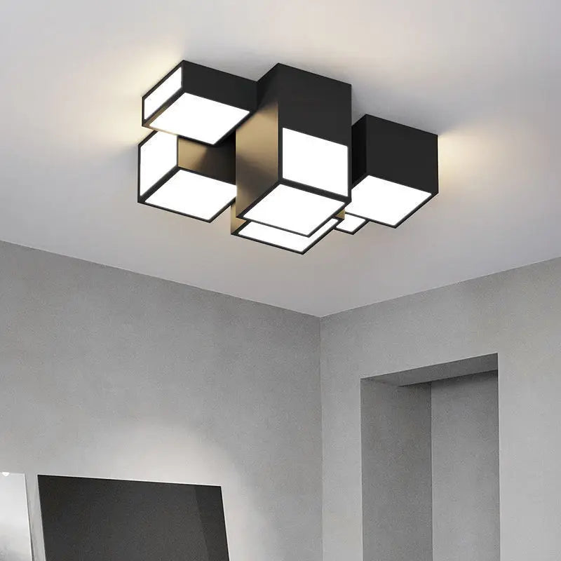 Square LED Chandeliers: Modern Home Indoor Lighting Fixtures for Living, Bedroom, Dining Room